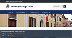 Desktop Screenshot of comuneborgoticino.it